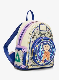 Loungefly Coraline Through the Tunnel Mosaic Mini Backpack - BoxLunch Exclusive