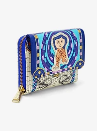 Loungefly Coraline Through the Tunnel Mosaic Wallet - BoxLunch Exclusive