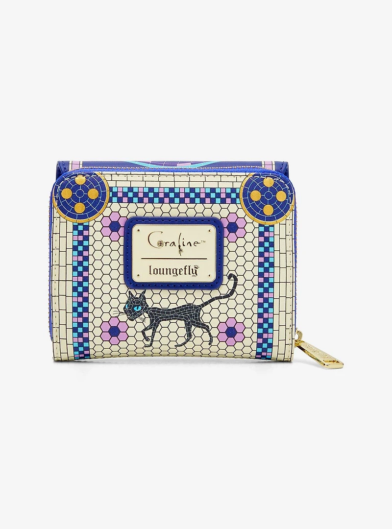Loungefly Coraline Through the Tunnel Mosaic Wallet - BoxLunch Exclusive