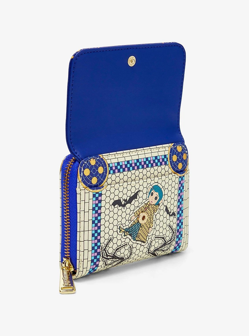 Loungefly Coraline Through the Tunnel Mosaic Wallet - BoxLunch Exclusive