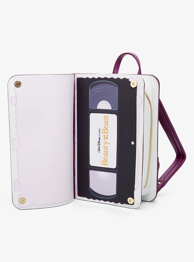 Loungefly Disney Beauty and the Beast VHS Tape Figural Mini Backpack - BoxLunch Exclusive
