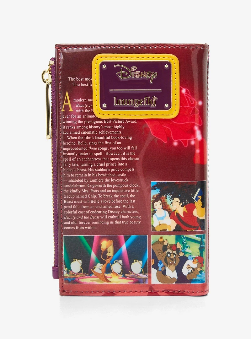 Loungefly Disney Beauty and the Beast VHS Tape Figural Wallet - BoxLunch Exclusive