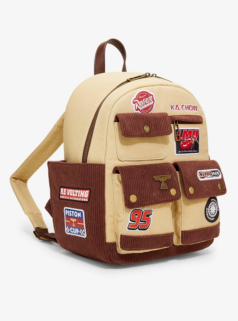 Disney Pixar Cars Lightning McQueen Patches Mini Backpack - BoxLunch Exclusive