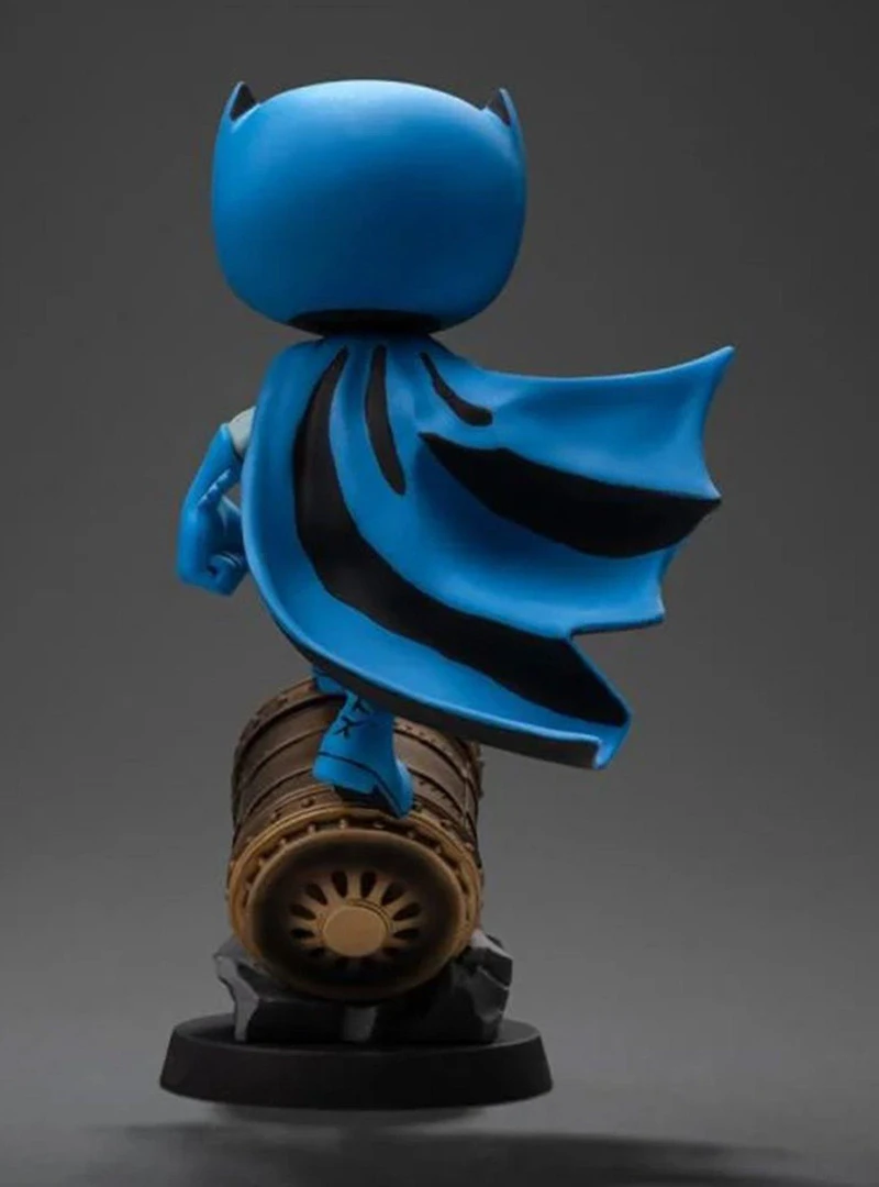 Iron Studios DC Comics MiniCo Batman on Bat-Signal (Blue Variant) Figure