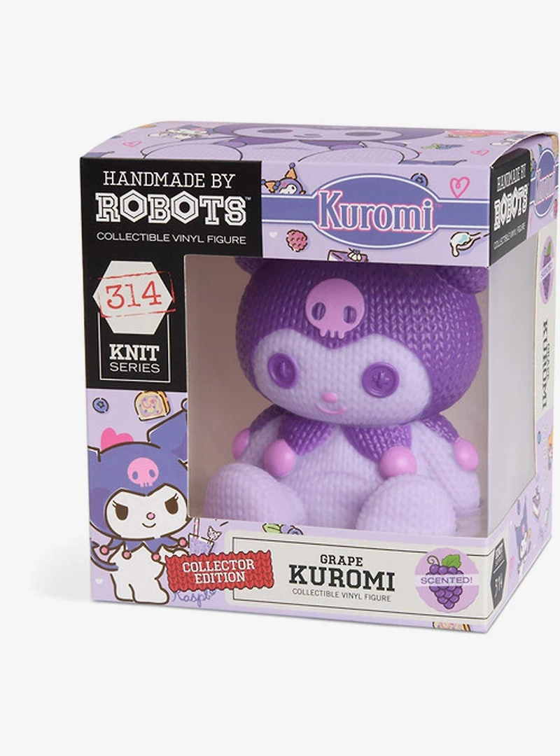 Handmade By Robots Sanrio Knit Series Grape Scented Kuromi Vinyl Figure