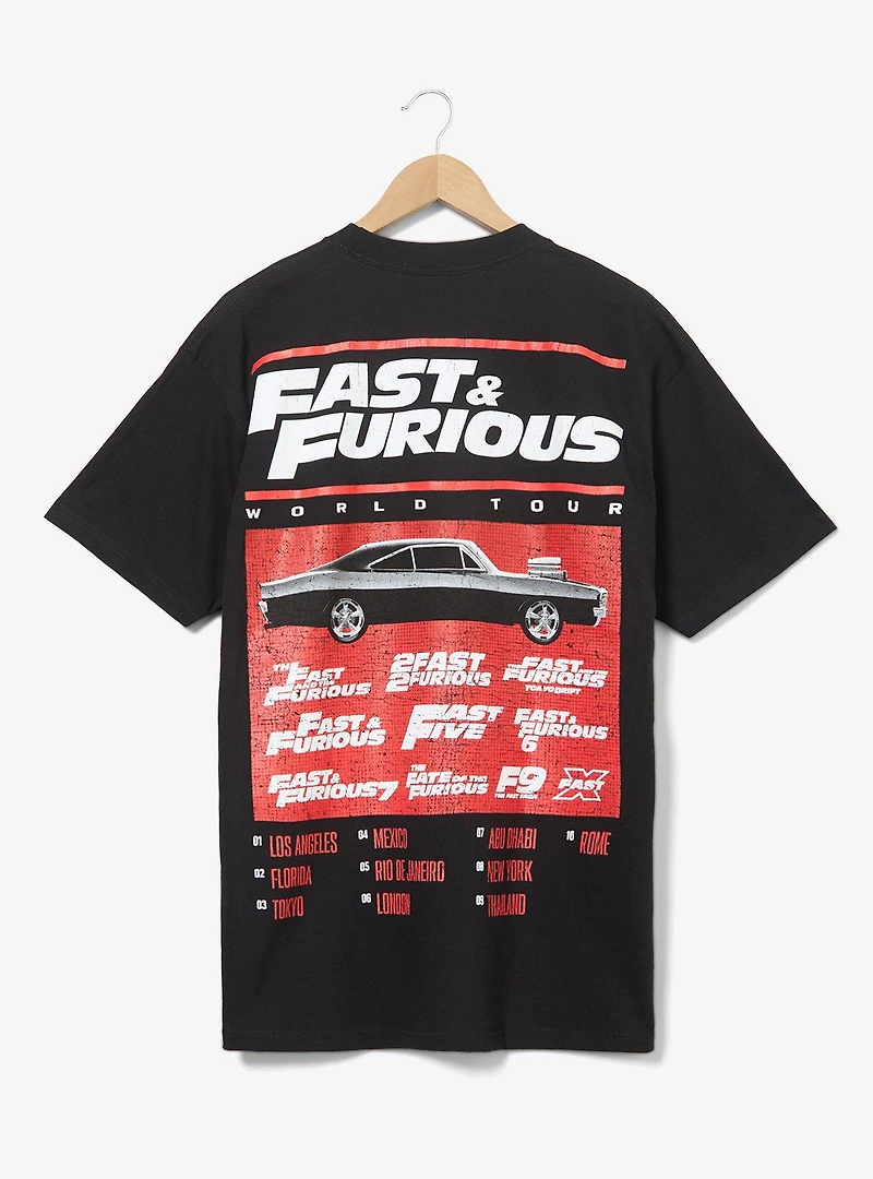 Fast & Furious World Tour T-Shirt — BoxLunch Exclusive