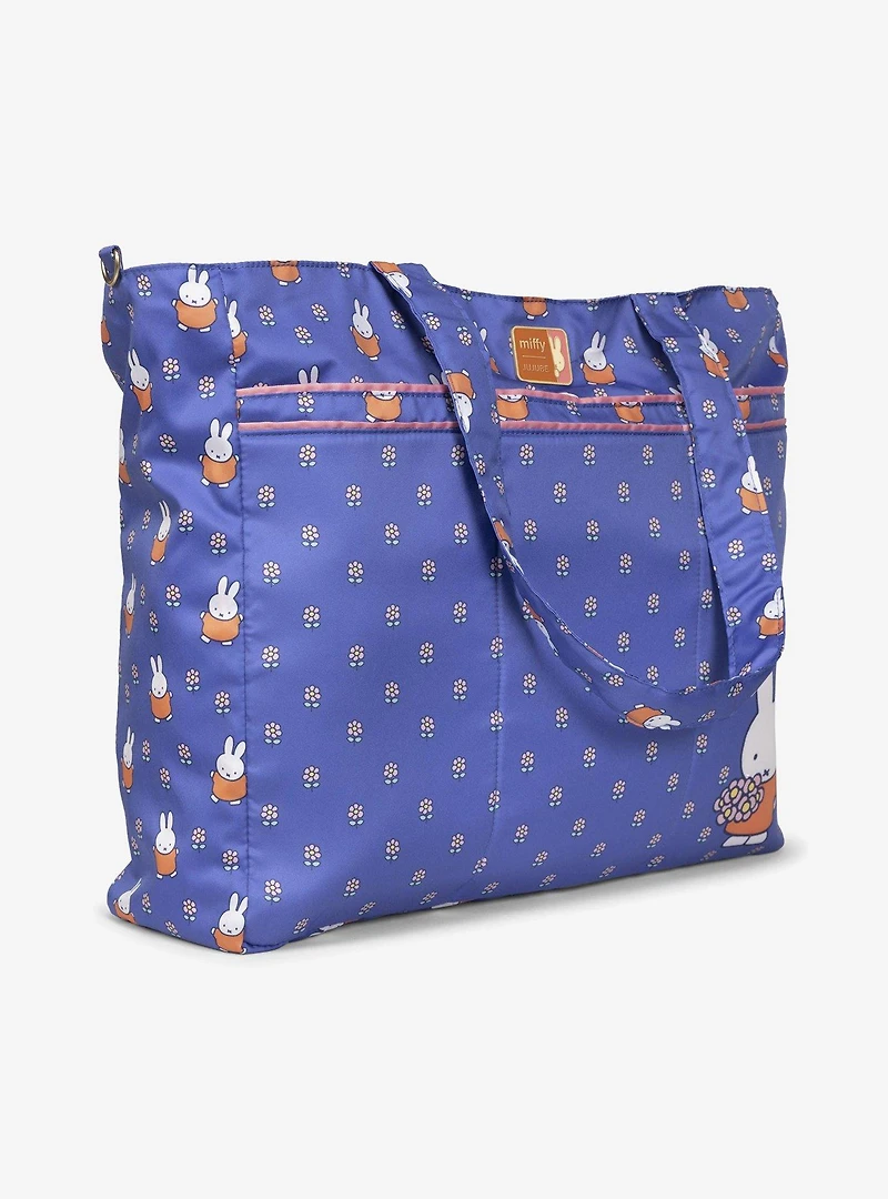 Jujube Miffy Flower Fields Large Tote Bag