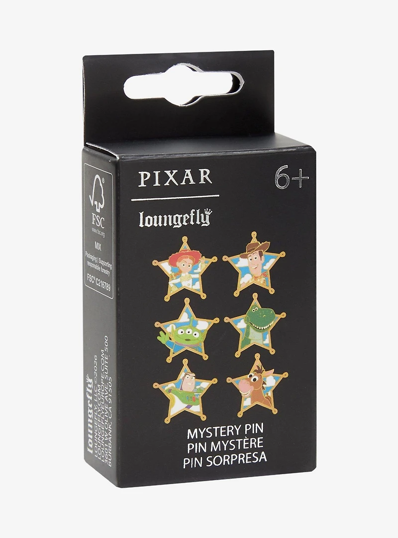 Loungefly Disney Pixar Toy Story Character Star Badges Blind Box Enamel Pin - BoxLunch Exclusive