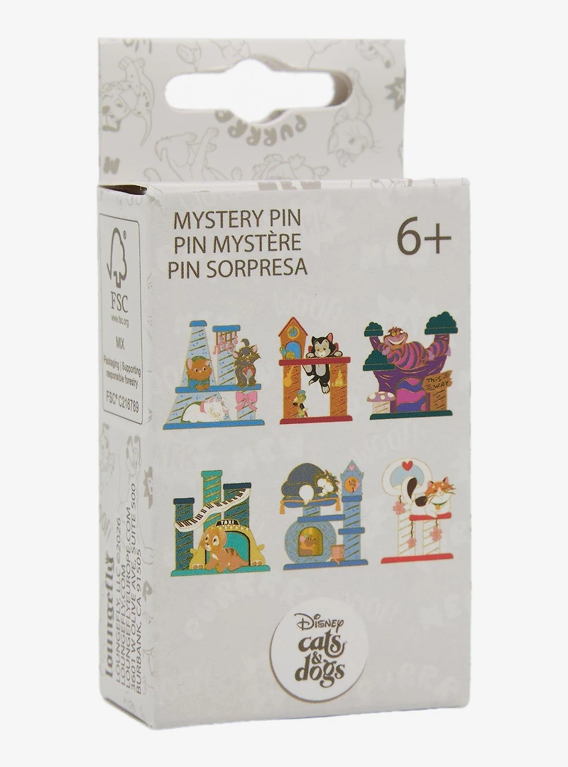Loungefly Disney Cats & Dogs Cat Trees Blind Box Enamel Pin - BoxLunch Exclusive