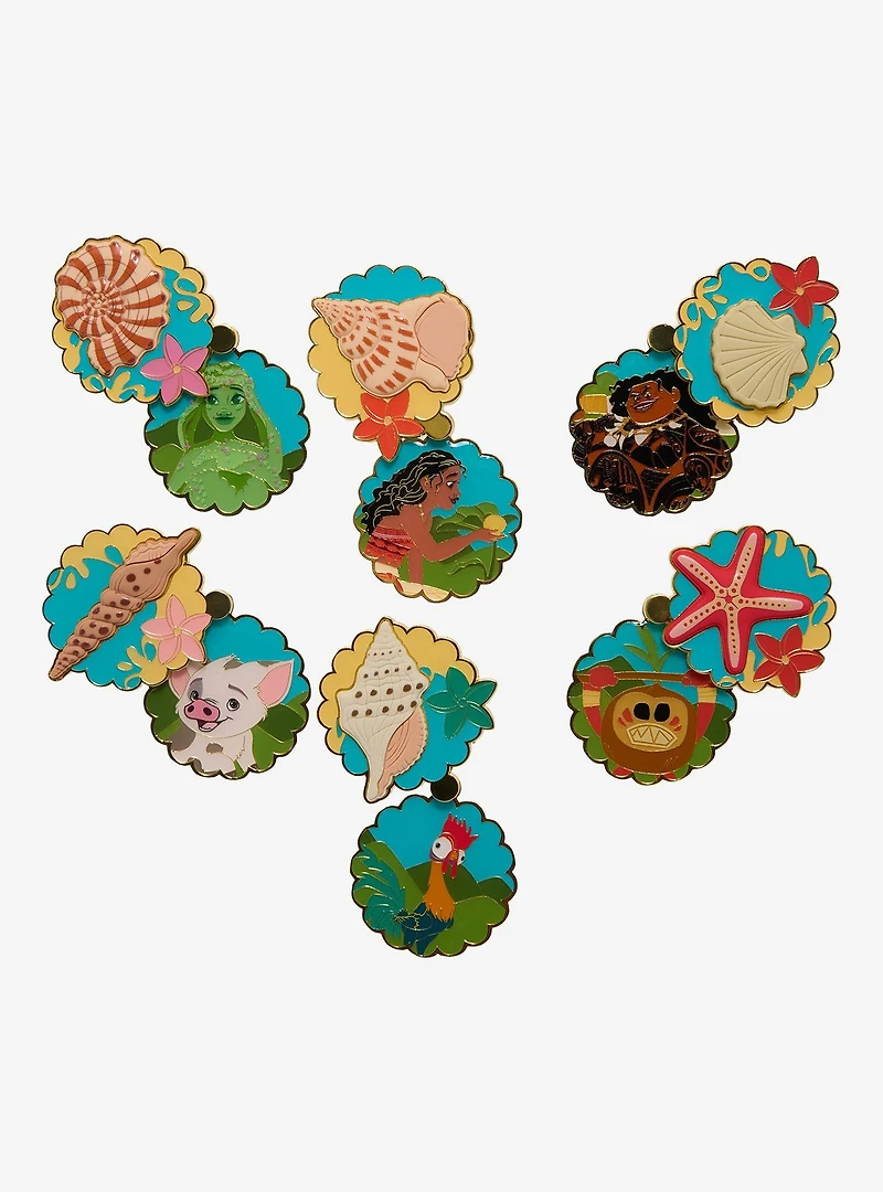 Loungefly Disney Moana Seashell Hinged Blind Box Enamel Pin - BoxLunch Exclusive