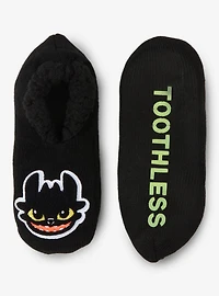 DreamWorks How To Train Your Dragon Toothless Patch Slipper Socks - BoxLunch Exclusive
