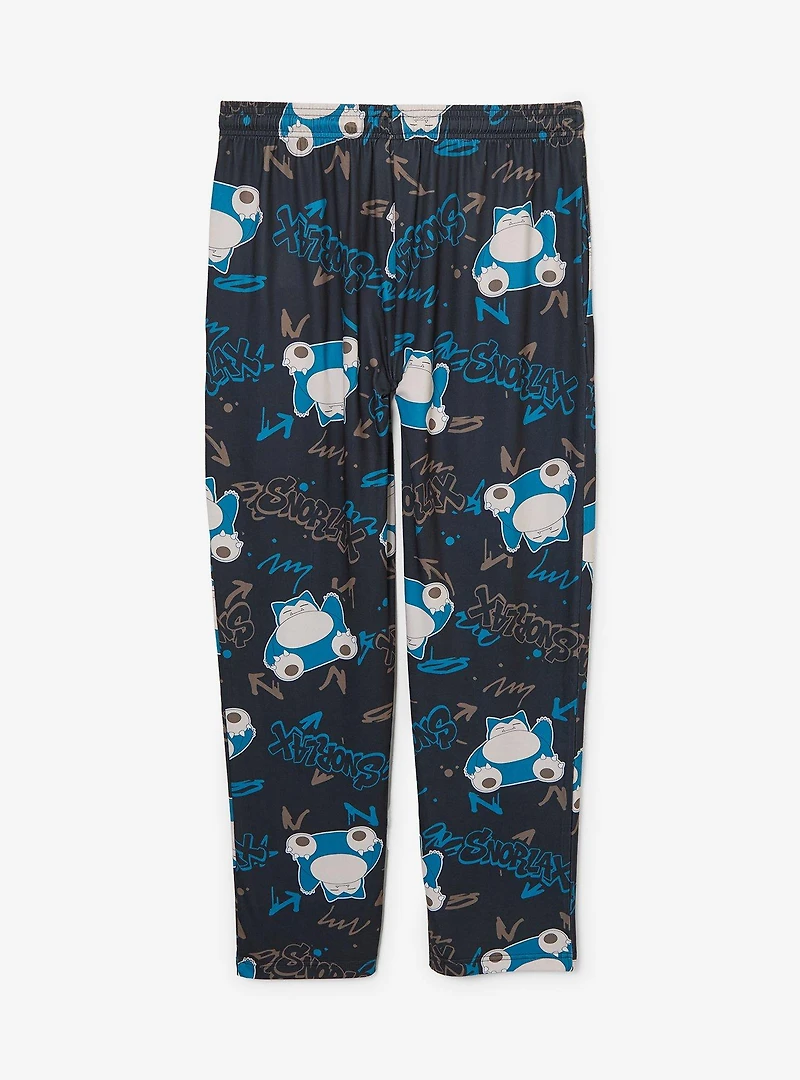 Pokémon Snorlax Graffiti Allover Print Sleep Pants - BoxLunch Exclusive