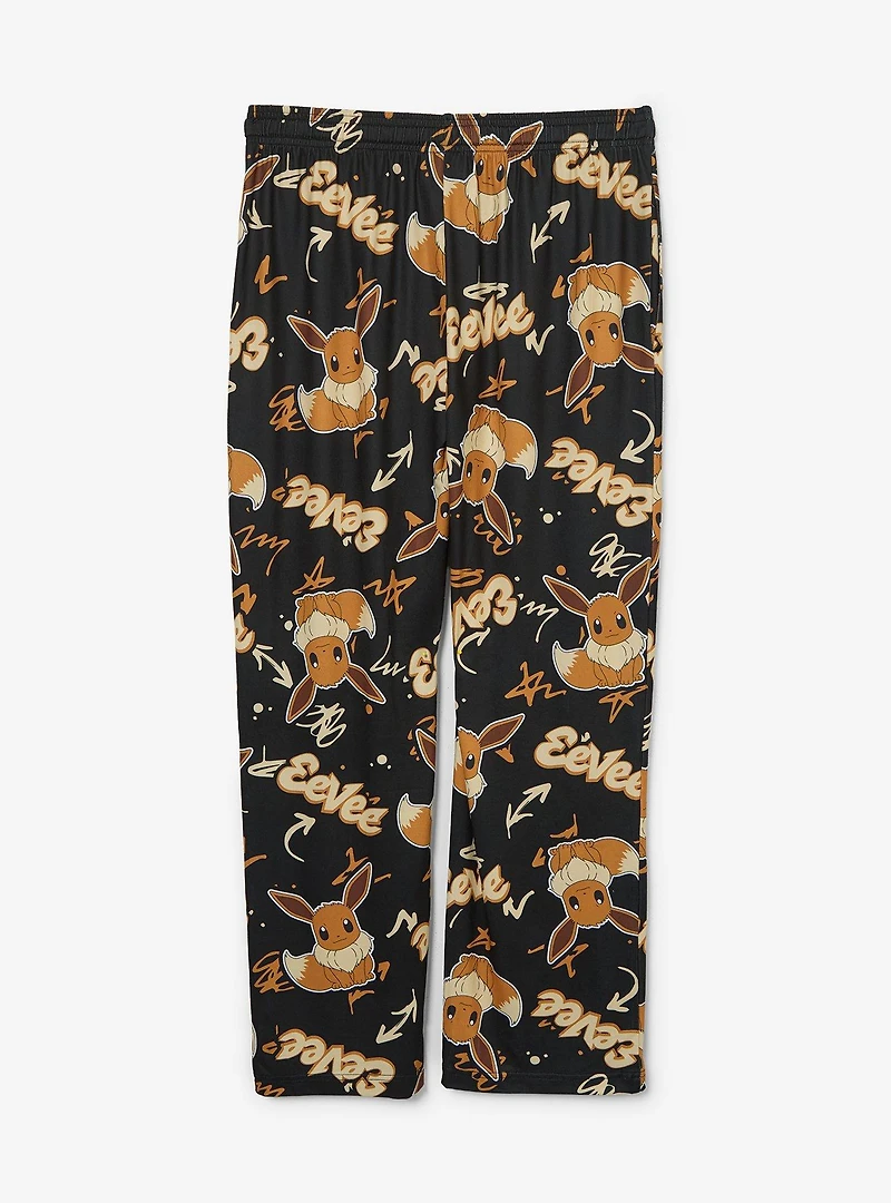 Pokémon Eevee Graffiti Allover Print Sleep Pants - BoxLunch Exclusive
