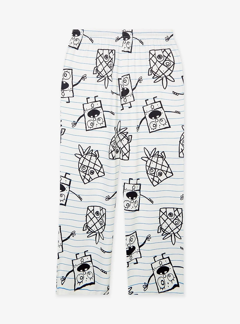 SpongeBob SquarePants DoodleBob Allover Print Sleep Pants — BoxLunch Exclusive