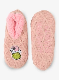Dr. Seuss How The Grinch Stole Christmas Pink Slipper Socks - BoxLunch Exclusive