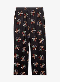 Harry Potter Hogwarts House Crest Allover Print Sleep Pants — BoxLunch Exclusive