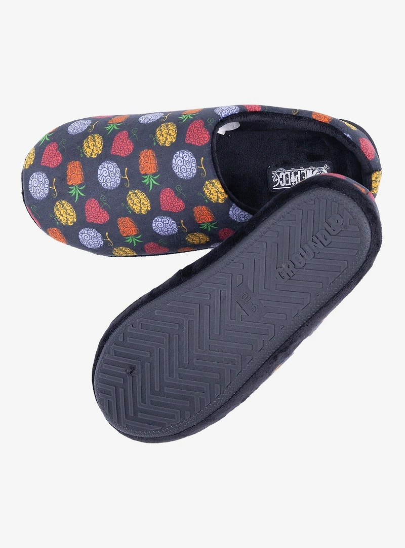 One Piece Devil Fruits Allover Print Slippers - BoxLunch Exclusive