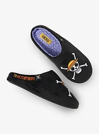One Piece Straw Hat Crew Jolly Roger Slippers - BoxLunch Exclusive