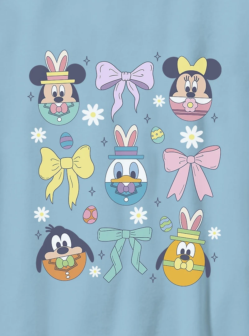 Disney Mickey Mouse & Friends Bows Egg Heads Youth T-Shirt