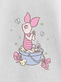 Disney Winnie The Pooh Sweet Easter Spring Piglet Youth Girls T-Shirt