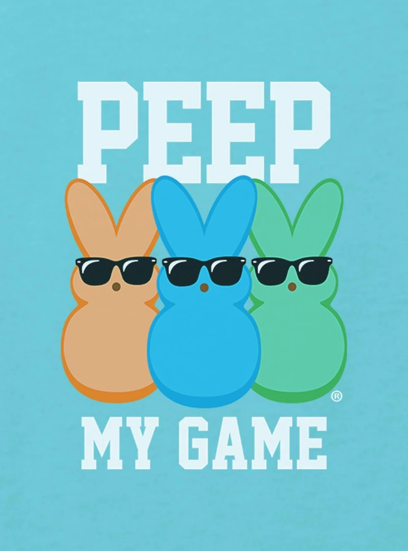 Peeps Peep My Game Youth Girls Boxy Crop T-Shirt