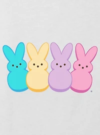 Peeps Squad Of Four Youth Girls Boxy Crop T-Shirt