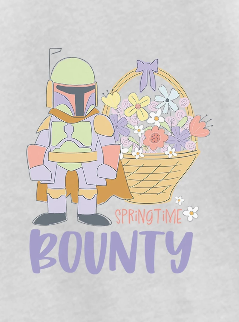 Star Wars Spring Time Bounty Boba Fett Youth Girls T-Shirt