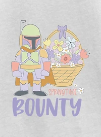 Star Wars Spring Time Bounty Boba Fett Youth Girls T-Shirt