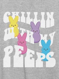 Peeps Chillin With My Womens Oversized T-Shirt