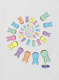 Peeps Spiraling Youth Girls Boxy Crop T-Shirt