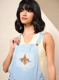 Disney The Hunchback of Notre Dame Characters Patchwork Women's Overalls - BoxLunch Exclusive