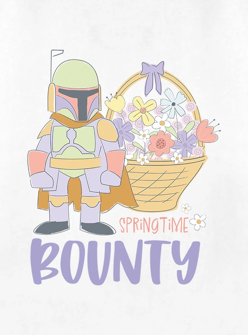 Star Wars Spring Time Bounty Boba Fett Womens T-Shirt
