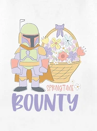 Star Wars Spring Time Bounty Boba Fett Womens T-Shirt