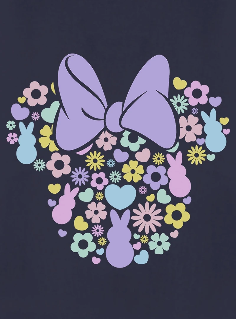 Disney Minnie Mouse Ears & Bunnies Womens T-Shirt