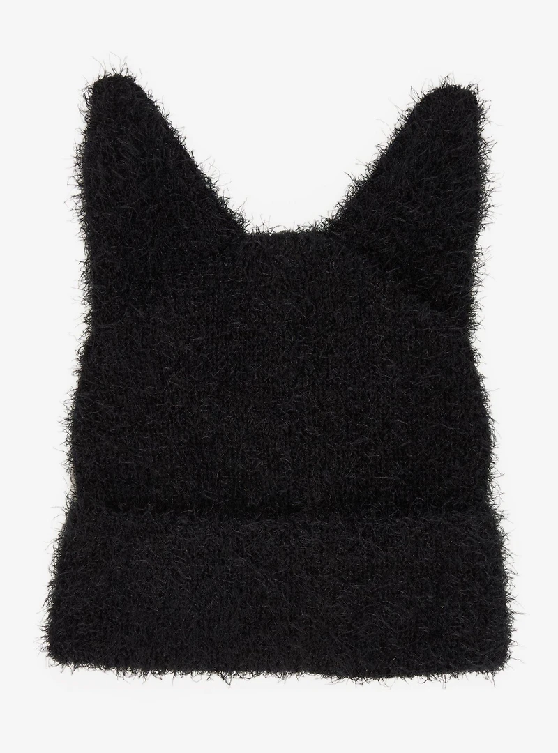 Studio Ghibli® Kiki's Delivery Service Jiji Figural Fuzzy Knit Beanie - BoxLunch Exclusive