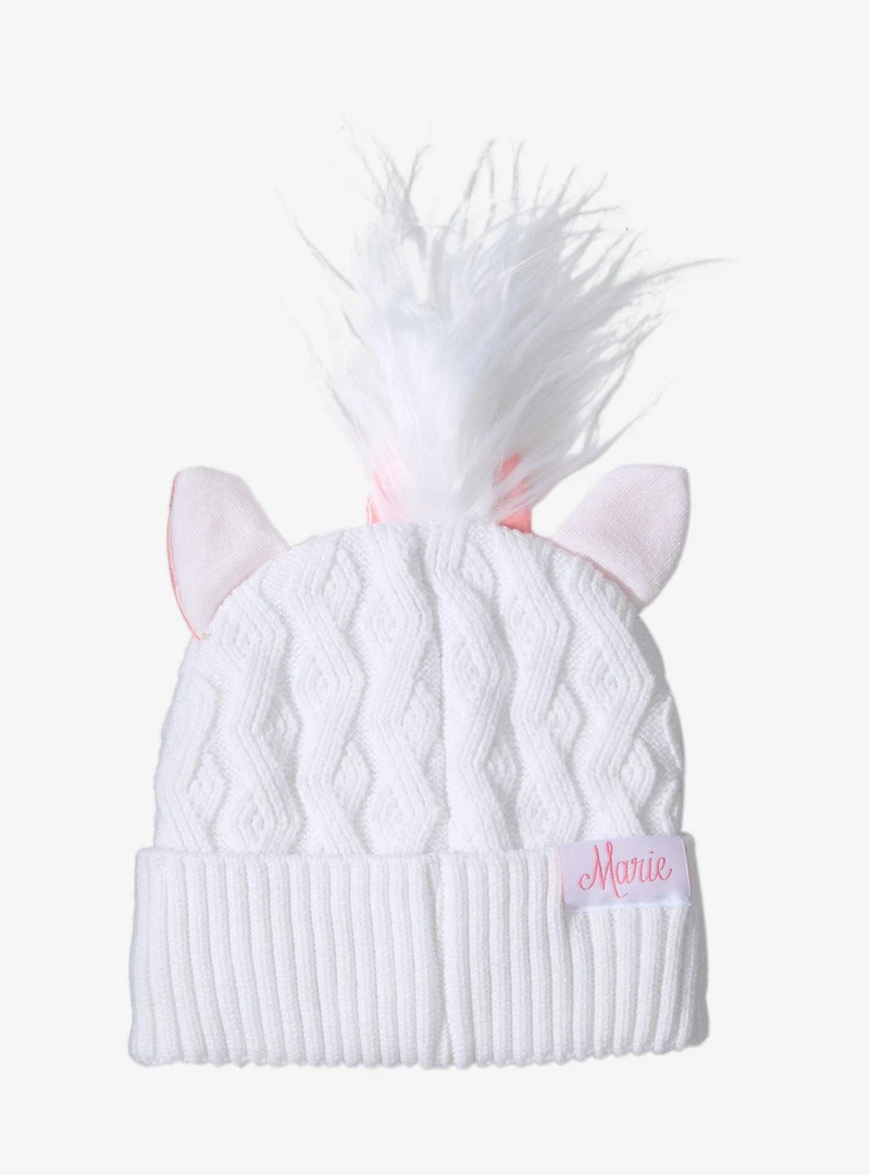 Disney The Aristocats Marie Cable Knit Figural Beanie - BoxLunch Exclusive