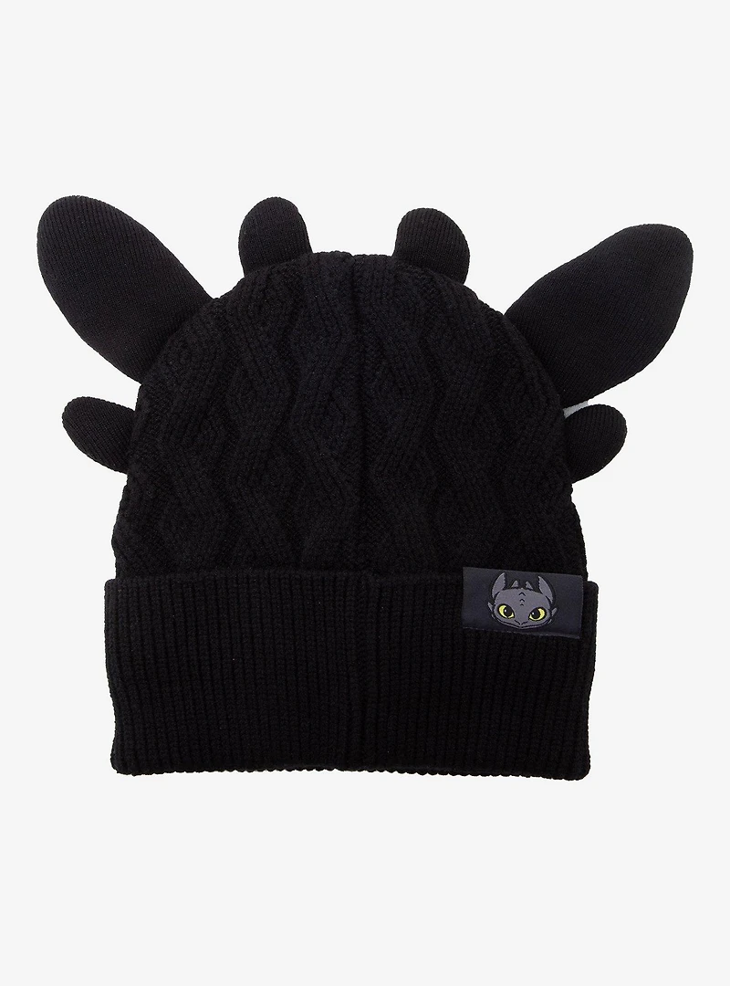 DreamWorks How To Train Your Dragon Toothless Knit Figural Beanie - BoxLunch Exclusive