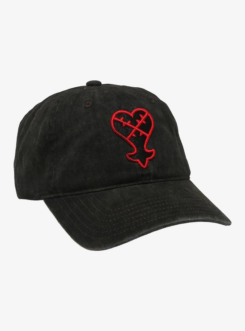 Disney Kingdom Hearts Heartless Logo Ball Cap - BoxLunch Exclusive