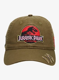 Jurassic Park Logo Patches Ball Cap - BoxLunch Exclusive