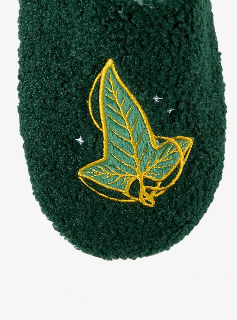 The Lord of Rings Leaf Lórien Sherpa Slippers - BoxLunch Exclusive
