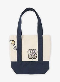 Disney Kingdom Hearts Navy Blue Mini Canvas Tote with Patches - BoxLunch Exclusive