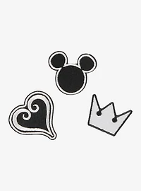Disney Kingdom Hearts Navy Blue Mini Canvas Tote with Patches - BoxLunch Exclusive