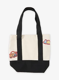 Disney Pixar Cars Lightning McQueen Black Mini Canvas Tote with Patches - BoxLunch Exclusive