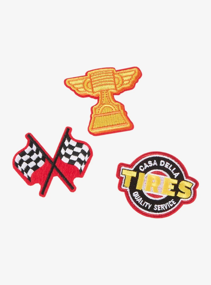 Disney Pixar Cars Lightning McQueen Black Mini Canvas Tote with Patches - BoxLunch Exclusive