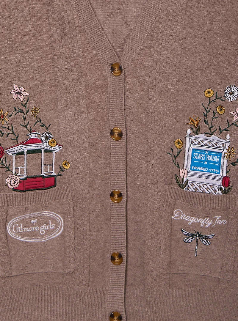 Gilmore Girls Stars Hollow Women's Knit Cardigan - BoxLunch Exclusive