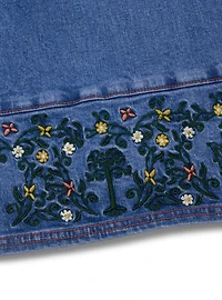 the Lord of Rings Embroidered Women's Plus Denim High-Waisted Wide Leg Jeans - BoxLunch Exclusive