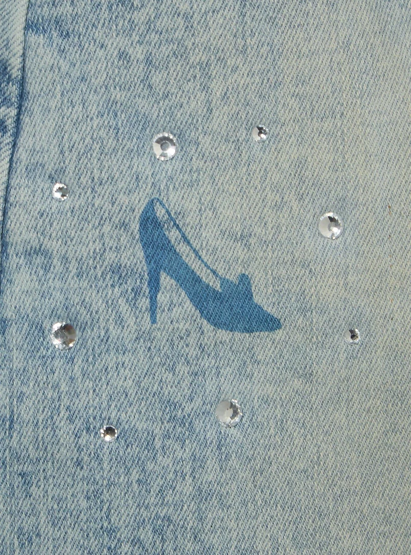 Disney Princess Icons Women's Plus Washed Denim Skirt - BoxLunch Exclusive