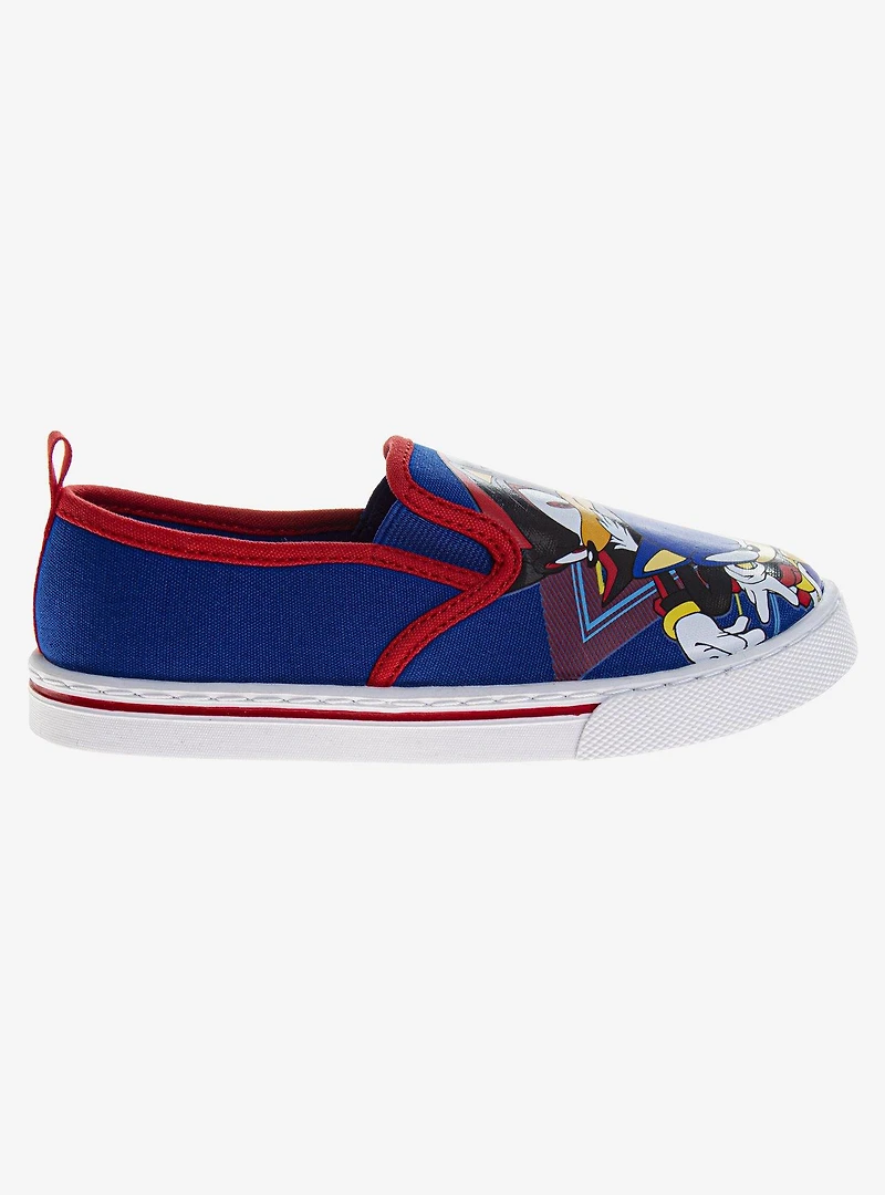 Sonic The Hedgehog Boys' Canvas Slip-On Sneakers