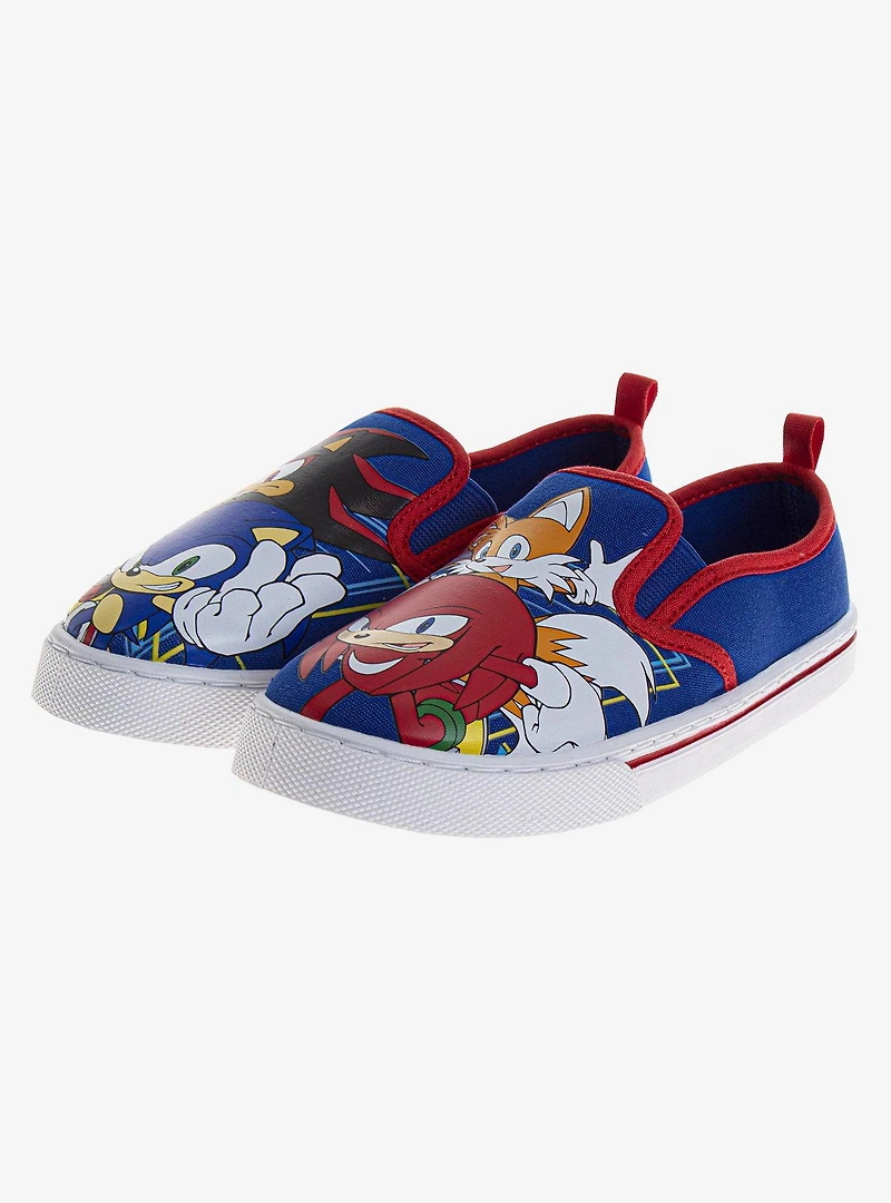Sonic The Hedgehog Boys' Canvas Slip-On Sneakers