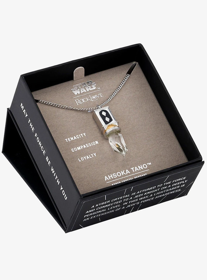 Star Wars X RockLove Ahsoka Tano Kyber Crystal Necklace